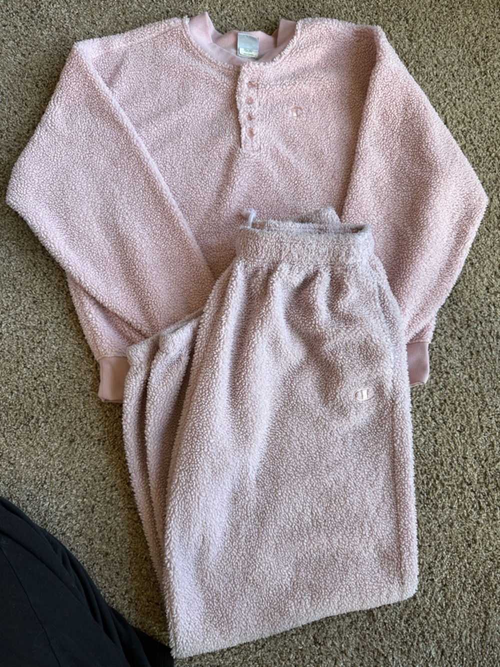 Champion Pink Plush Sherpa Pajama Set